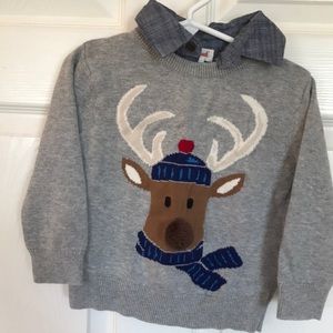 Toddler boys reindeer sweater